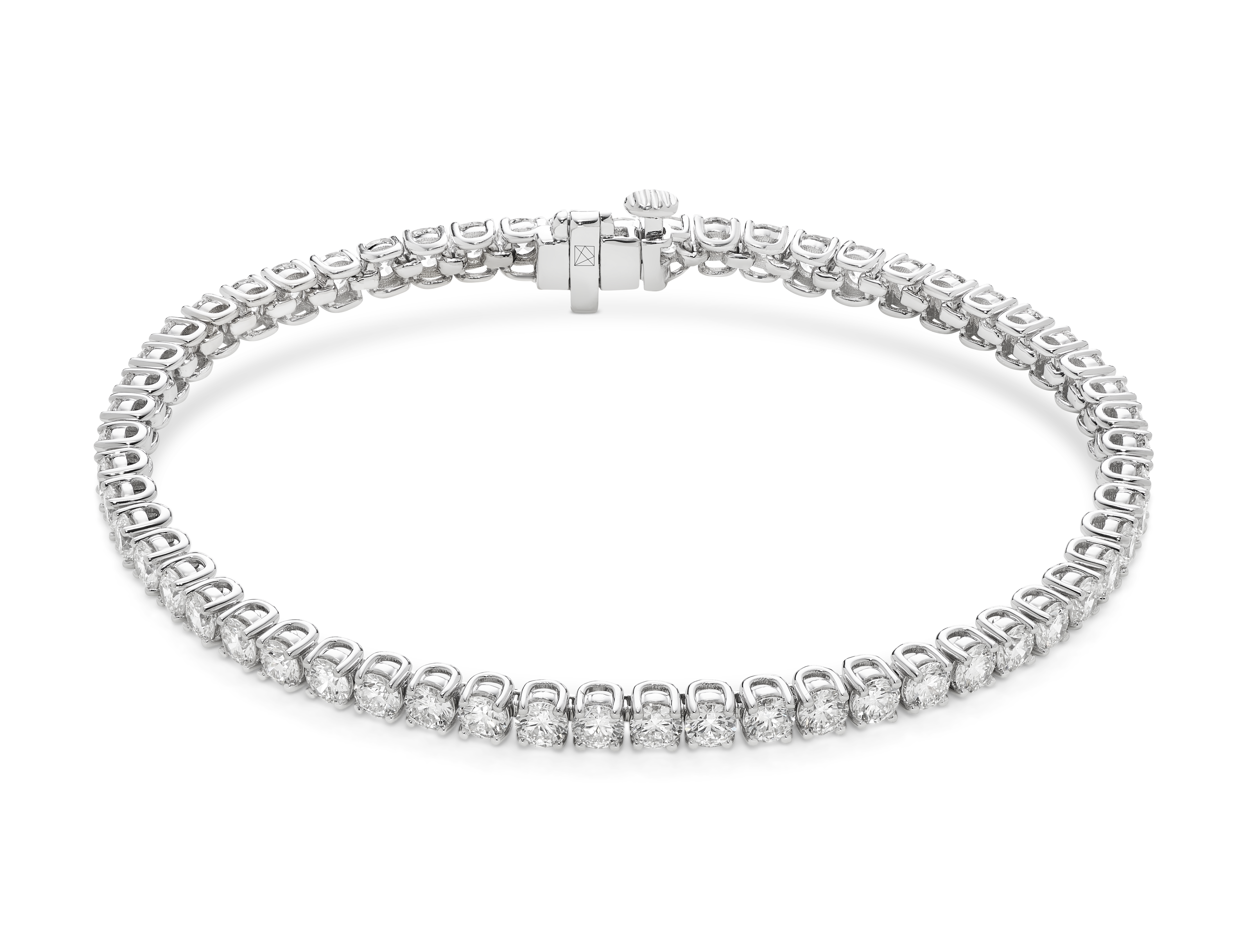 Lab-Grown Diamond Small Tennis Bracelet - E/F color, 6.5" length | White